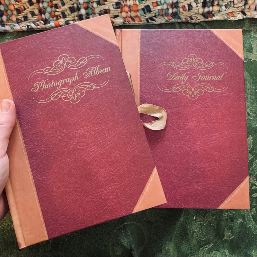 Vintage photo album anf journal